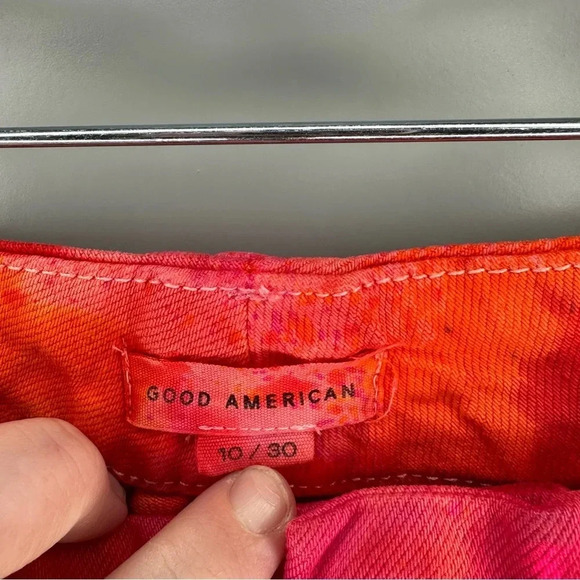 NWT Good American Jeans PRENTIS BURRELL Tie Dye Painted 90’s High Waist Sz 10/30 - Picture 6 of 13